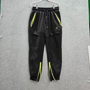 Cookies Sf Men Pants Medium Black Green Neon‎ Jogger Zipped Pockets 28 in Inseam